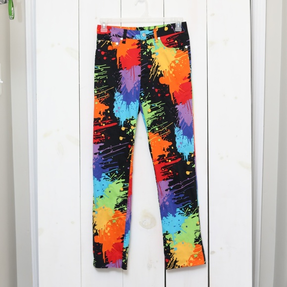 Loudmouth Other - LoudMouth Golf Pants Black Paint Splatter Drop Cloth Size 30x33